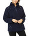 Jenni Intimates Faux Fur Cozy Pullover Lounge, Navy, Stars- Small